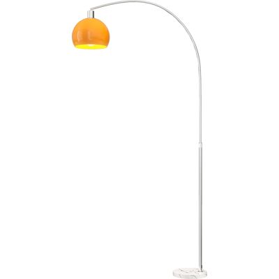 TORMATOR Lampadaire Sur Pied Salon, Lampe Sur Pied, Abat-jour Minimaliste À Haut Mât Et Interrupteur À Pied, 26x90x180cm, Orange - Publicité TORMATOR Lampadaire Sur Pied Salon, Lampe Sur Pied, Abat-jour Minimaliste À Haut Mât Et Interrupteur À Pied, 26x90x180cm, Orange - Publicité