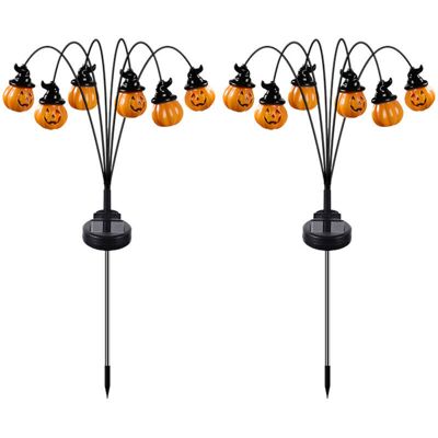 Scotch 2pcs Guirlandes Lumineuses D'Halloween D'Extérieur, 2025, Nouveau Modèle À Led Solaire, Chapeau De Sorcière, Lanterne Citrouille Orange Décorative Et Effrayante Pour Jardin, Allée,ardin, Fête (orange) - Publicité Scotch 2pcs Guirlandes Lumineuses D'Halloween D'Extérieur, 2025, Nouveau Modèle À Led Solaire, Chapeau De Sorcière, Lanterne Citrouille Orange Décorative Et Effrayante Pour Jardin, Allée,ardin, Fête (orange) - Publicité
