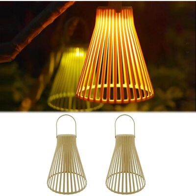 NONAME Lot De Deux Suspensions Solaires D'Extérieur (blanc Cassé), Fabrication Artisanale En Rotin, Lampes De Jardin Led Étanches, Adaptées À La Décoration De Jardin, Terrasses, Aménagements Paysagers. Publicité NONAME Lot De Deux Suspensions Solaires D'Extérieur (blanc Cassé), Fabrication Artisanale En Rotin, Lampes De Jardin Led Étanches, Adaptées À La Décoration De Jardin, Terrasses, Aménagements Paysagers. Publicité