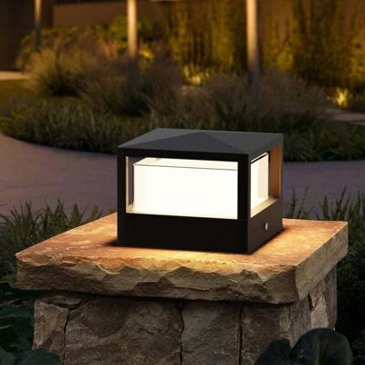 OEM Borne Éclairage Extérieur, 15w Led Lampe De Jardin Exterieur Ip65 Lampadaire Exterieur En Aluminium, Blanc Chaud, Borne Lumineuse Exterieure, Pour Chemins Terrasse, Noir-crezuo - Publicité OEM Borne Éclairage Extérieur, 15w Led Lampe De Jardin Exterieur Ip65 Lampadaire Exterieur En Aluminium, Blanc Chaud, Borne Lumineuse Exterieure, Pour Chemins Terrasse, Noir-crezuo - Publicité