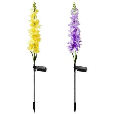 FLAMMKRAFT Lampe Solaire De Jardin Led Extérieure En Forme De Jacinthe, Éclairage Décoratif Pour Allées Et Chemins. Publicité FLAMMKRAFT Lampe Solaire De Jardin Led Extérieure En Forme De Jacinthe, Éclairage Décoratif Pour Allées Et Chemins. Publicité
