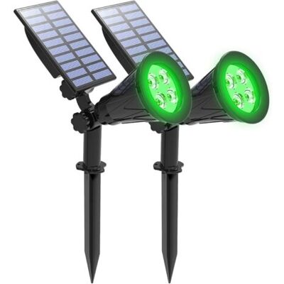 OEM Lampe Solaire Extérieur, 4 Led Spot Solaire Extérieur 2 Modes Lumineux Lumières De Sécurité Ip65 Pour Tree Yard Patio Vert - Publicité OEM Lampe Solaire Extérieur, 4 Led Spot Solaire Extérieur 2 Modes Lumineux Lumières De Sécurité Ip65 Pour Tree Yard Patio Vert - Publicité