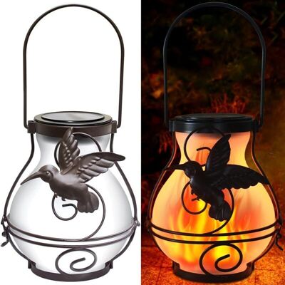 SANS MARQUE Lot De 2 Lampes Solaires À Flamme Vacillante, Lanterne Solaire D'Extéri En Métal Améliorée Pour Suspendre Des Lanternes En Verre À Flamme Led Étanches À Énergie Solaire Pour Terrasse, Jardin - Publicité SANS MARQUE Lot De 2 Lampes Solaires À Flamme Vacillante, Lanterne Solaire D'Extéri En Métal Améliorée Pour Suspendre Des Lanternes En Verre À Flamme Led Étanches À Énergie Solaire Pour Terrasse, Jardin - Publicité