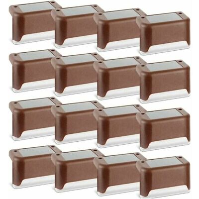 Lot De 16 Lampes Solaires Led Étanches Pour Terrasse, Idéales Pour Les Escaliers, Marches, Rampes, Bordures Et Patios Extérieurs.-aquaforge - Publicité Lot De 16 Lampes Solaires Led Étanches Pour Terrasse, Idéales Pour Les Escaliers, Marches, Rampes, Bordures Et Patios Extérieurs.-aquaforge - Publicité