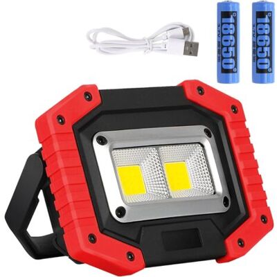 SCORPIO Projecteur De Chantier Led, 30w Lampe De Chantier Rechargeable Par Usb Super Clair Étanche Ip65 2000lm Projecteur Led Rechargeable Avec Support Pour Le Camping, La Pêche, L'Atelier, Le Chantier [class - Publicité SCORPIO Projecteur De Chantier Led, 30w Lampe De Chantier Rechargeable Par Usb Super Clair Étanche Ip65 2000lm Projecteur Led Rechargeable Avec Support Pour Le Camping, La Pêche, L'Atelier, Le Chantier [class - Publicité