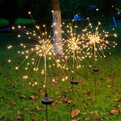 PELTOR Lot De 2 Feux D'Artifice Solaires 120 Led Pour Extérieur, 8 Modes De Feux Solaires Firefly Pour Extérieur Étanche En Fil De Cuivre Starburst (multicolore) - Publicité PELTOR Lot De 2 Feux D'Artifice Solaires 120 Led Pour Extérieur, 8 Modes De Feux Solaires Firefly Pour Extérieur Étanche En Fil De Cuivre Starburst (multicolore) - Publicité