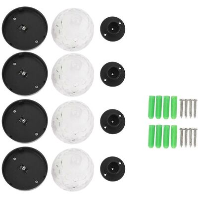 FLAMMKRAFT Lot De 4 Lampes Solaires Pour Clôture Extérieure, Appliques Murales Solaires Avec Éclairage Vers Le Haut Et Vers Le Bas, Étanches Ip65, Pour Jardin. Publicité FLAMMKRAFT Lot De 4 Lampes Solaires Pour Clôture Extérieure, Appliques Murales Solaires Avec Éclairage Vers Le Haut Et Vers Le Bas, Étanches Ip65, Pour Jardin. Publicité