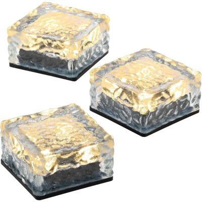 MEMKEY Lot De 3 Lampadaires Solaires En Forme De Galet - Luminaires Décoratifs - 10 X 10 X 5 Cm - Abs Massif Mat, Étanche Ip55 Avec Batterie Et Capteur Crépusculaire - Blanc Chaud - Publicité MEMKEY Lot De 3 Lampadaires Solaires En Forme De Galet - Luminaires Décoratifs - 10 X 10 X 5 Cm - Abs Massif Mat, Étanche Ip55 Avec Batterie Et Capteur Crépusculaire - Blanc Chaud - Publicité