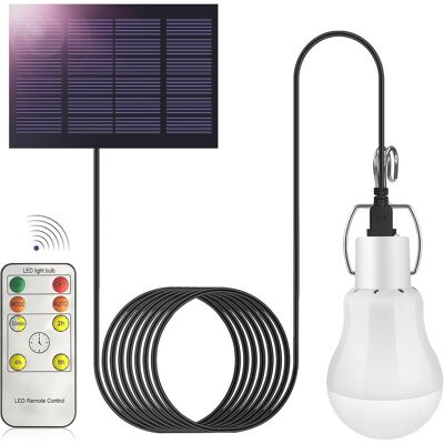 NONAME Ampoule À Led Solaire À L'Extérieur 3w Avec Télécommande, Lampe Suspendue De Travail Portable Rechargeable Par Usb Avec Capteur De Lumière, Pour Camping, Pêche, Jardin, Intérieur Et Extérieur - Publicité NONAME Ampoule À Led Solaire À L'Extérieur 3w Avec Télécommande, Lampe Suspendue De Travail Portable Rechargeable Par Usb Avec Capteur De Lumière, Pour Camping, Pêche, Jardin, Intérieur Et Extérieur - Publicité