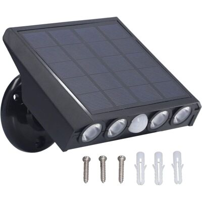MOXIE Lampes Solaires Extérieures, Applique Murale Solaire Ip65 Étanche 360 degrés Réglable 3 Modes Applique Murale Led Économie D'Énergie Pour Couloir Cour - Publicité MOXIE Lampes Solaires Extérieures, Applique Murale Solaire Ip65 Étanche 360 degrés Réglable 3 Modes Applique Murale Led Économie D'Énergie Pour Couloir Cour - Publicité