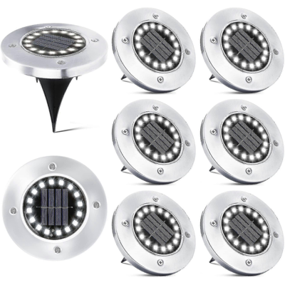 16 Lampes Solaires Led D'Extérieur - 8 Projecteurs Solaires Étanches Pour Jardin, Allée, Terrasse Ou Cour Souterraine-aquaforge - Publicité 16 Lampes Solaires Led D'Extérieur - 8 Projecteurs Solaires Étanches Pour Jardin, Allée, Terrasse Ou Cour Souterraine-aquaforge - Publicité