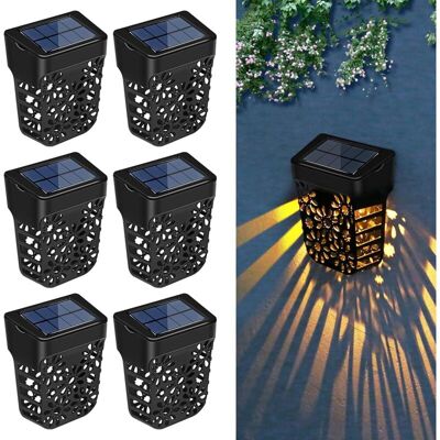 PELTOR Lampe Solaire Exterieur Jardin, 6 Pièces Ip65 Éclairage Lumière Solaire Decorative Pour Porte D'Entrée, Escalier, Cour, Mur, Clôture, Jardin - Blanc Chaud - Publicité PELTOR Lampe Solaire Exterieur Jardin, 6 Pièces Ip65 Éclairage Lumière Solaire Decorative Pour Porte D'Entrée, Escalier, Cour, Mur, Clôture, Jardin - Blanc Chaud - Publicité