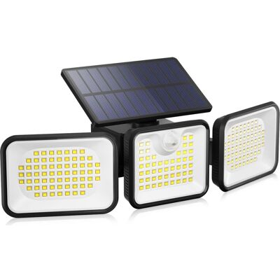 Vision Lampe Solaire D'Extérieur 180 Led Avec Détecteur De Mouvement, 3 Modes D'Éclairage, Angle D'Éclairage De 270°, Applique Murale D'Extérieur Étanche Ip65 - Publicité Vision Lampe Solaire D'Extérieur 180 Led Avec Détecteur De Mouvement, 3 Modes D'Éclairage, Angle D'Éclairage De 270°, Applique Murale D'Extérieur Étanche Ip65 - Publicité