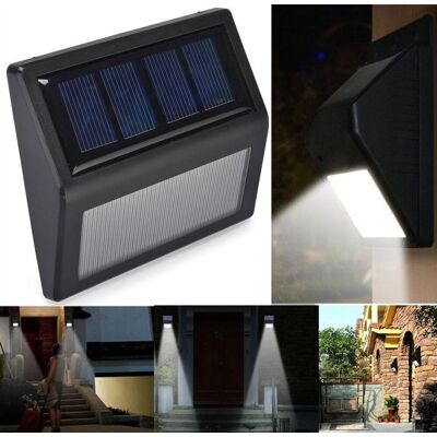 Lampes De Clôture Extérieures, Lot De 2 Lampes De Terrasse Solaires Étanches S-aquaforge - Publicité Lampes De Clôture Extérieures, Lot De 2 Lampes De Terrasse Solaires Étanches S-aquaforge - Publicité
