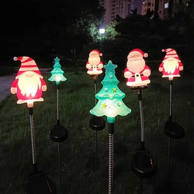 FLAMMKRAFT Lampe Solaire Suspendue Au Sol, Décoration De Noël Pour Jardin Ou Cour Extérieure - Publicité FLAMMKRAFT Lampe Solaire Suspendue Au Sol, Décoration De Noël Pour Jardin Ou Cour Extérieure - Publicité