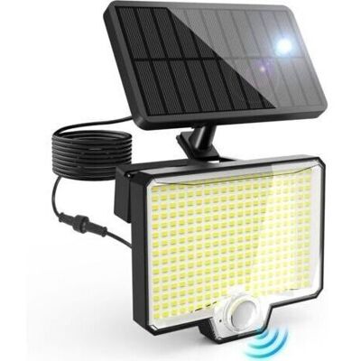 SANS MARQUE Lampes Solaires D'Extérieur À 294 Led Avec Détecteur De Mouvement, 4 Modes, Ip65, 6000-6500k, Applique Murale Solaire Pour Jardin, Garage, - Publicité SANS MARQUE Lampes Solaires D'Extérieur À 294 Led Avec Détecteur De Mouvement, 4 Modes, Ip65, 6000-6500k, Applique Murale Solaire Pour Jardin, Garage, - Publicité