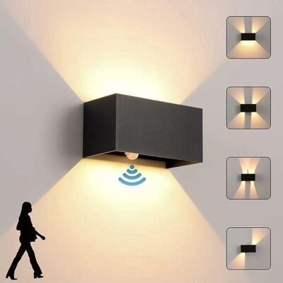 Cellfast Applique Murale Led 24w 3000k Ip65 Noir Avec Détecteur De Mouvement Et Angle Réglable - Extérieur/intérieur - Publicité Cellfast Applique Murale Led 24w 3000k Ip65 Noir Avec Détecteur De Mouvement Et Angle Réglable - Extérieur/intérieur - Publicité
