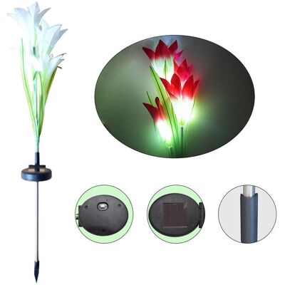 BRINSEA Simulation De Lampe De Fleur De Lys Solaire À 4 Têtes Lampe De Jardin Extérieure Lampe De Jardin À Led Lampe De Pelouse À Prise De Terre - Publicité BRINSEA Simulation De Lampe De Fleur De Lys Solaire À 4 Têtes Lampe De Jardin Extérieure Lampe De Jardin À Led Lampe De Pelouse À Prise De Terre - Publicité