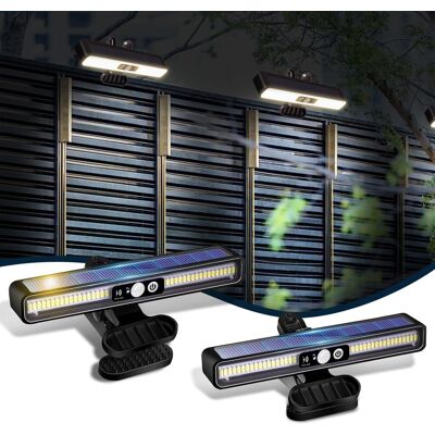 Generic Lot De 2 Lampes Solaires Extérieures Avec Détecteur De Mouvement (1200 Mah, 3 Modes Spot), Projecteur Solaire Pour Éclairage De Sécurité Sans Fil - Publicité Generic Lot De 2 Lampes Solaires Extérieures Avec Détecteur De Mouvement (1200 Mah, 3 Modes Spot), Projecteur Solaire Pour Éclairage De Sécurité Sans Fil - Publicité