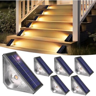 OEM Lot De 6 Lampes Solaires Pour Clôture De Jardin, Lampes Solaires De Terrasse D’extérieur, Éclairage Étanche Ip65 Pour Marches Extérieures, Marches, Clôture, Cour (blanc Chaud) - Publicité OEM Lot De 6 Lampes Solaires Pour Clôture De Jardin, Lampes Solaires De Terrasse D’extérieur, Éclairage Étanche Ip65 Pour Marches Extérieures, Marches, Clôture, Cour (blanc Chaud) - Publicité