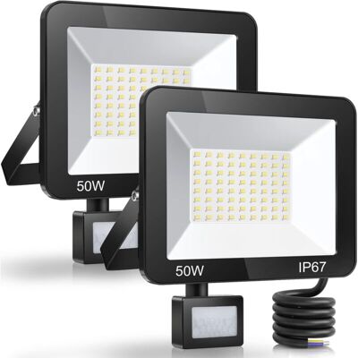 OEM 50w Projecteur Led Exterieur Detecteur De Mouvement 2 Pièce, Ip67 Étanche Spot Led Avec Détecteur, 5000lm 7000k Blanc Froid Eclairage Exterieur, Lampe Exterieur Pour Jardin Terrasse Entrée-rapanda - Publicité OEM 50w Projecteur Led Exterieur Detecteur De Mouvement 2 Pièce, Ip67 Étanche Spot Led Avec Détecteur, 5000lm 7000k Blanc Froid Eclairage Exterieur, Lampe Exterieur Pour Jardin Terrasse Entrée-rapanda - Publicité