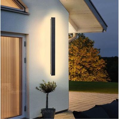 Melissa Applique Longue Applique Villa Applique Noire Applique Murale Led D'Extérieur En Aluminium Acrylique Étanche Ip65 Pour Jardins, Terrasses, Chambres, Applique Murale D'Intérieur De Salon, 60cm,19w (lum - Publicité Melissa Applique Longue Applique Villa Applique Noire Applique Murale Led D'Extérieur En Aluminium Acrylique Étanche Ip65 Pour Jardins, Terrasses, Chambres, Applique Murale D'Intérieur De Salon, 60cm,19w (lum - Publicité