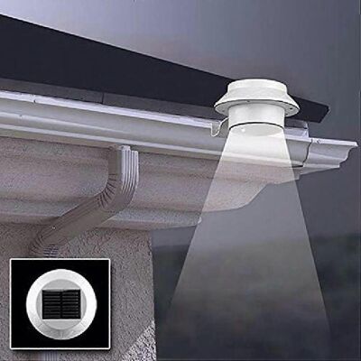 FLAMMKRAFT Lampe Solaire Extérieure Étanche Pour Avant-toit, Applique Murale, Lampe De Clôture, Lampe De Protection Solaire Pour Rail - Publicité FLAMMKRAFT Lampe Solaire Extérieure Étanche Pour Avant-toit, Applique Murale, Lampe De Clôture, Lampe De Protection Solaire Pour Rail - Publicité