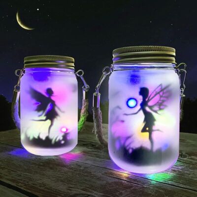 MOXIE Lanterne Solaire, Mostof Ip44 Étanche Extérieur Mason Jar Solaire Lampe Pour Patio Pelouse Fête Les Lumières Jardin Décoration (coloré) - Publicité MOXIE Lanterne Solaire, Mostof Ip44 Étanche Extérieur Mason Jar Solaire Lampe Pour Patio Pelouse Fête Les Lumières Jardin Décoration (coloré) - Publicité