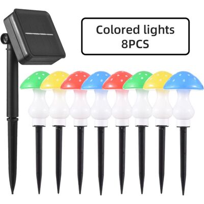 MOXIE 8 Lampes Champignon Solaires Led 8 Modes Ip65 Couleurs Jardin - Publicité MOXIE 8 Lampes Champignon Solaires Led 8 Modes Ip65 Couleurs Jardin - Publicité