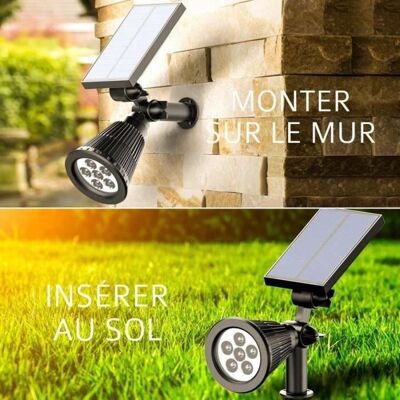 Cellfast Spot Solaire Extérieur 6 Leds Sur Piquet Avec Détecteur De Mouvement Etanche Ip65 Réglable Avec Panneau Solaire 180° - Publicité Cellfast Spot Solaire Extérieur 6 Leds Sur Piquet Avec Détecteur De Mouvement Etanche Ip65 Réglable Avec Panneau Solaire 180° - Publicité