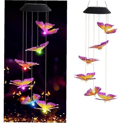 Cellfast Vent Chime Lumières Led Coloré Étanche Etanche Vent Vents Solaire Mobile Mobile Lumière En Plein Air Décoration De Jardin - Publicité Cellfast Vent Chime Lumières Led Coloré Étanche Etanche Vent Vents Solaire Mobile Mobile Lumière En Plein Air Décoration De Jardin - Publicité
