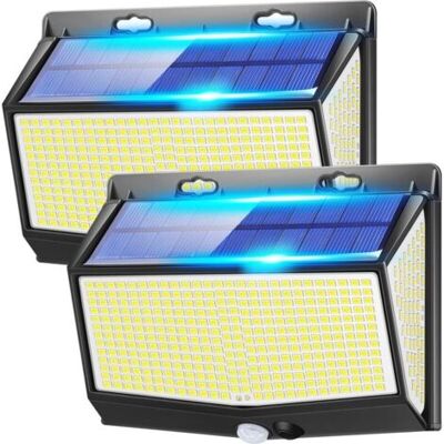 ABYSSE Lampe Solaire Exterieur, 【468led 2000lm 】lampe Solaire Exterieur Detecteur De Mouvement, 3 Modes Lumiere Solaire Exterieur, Ip65 Étanchéité Eclairage Exterieur Avec Detecteur Projecteur Solaire - Publicité ABYSSE Lampe Solaire Exterieur, 【468led 2000lm 】lampe Solaire Exterieur Detecteur De Mouvement, 3 Modes Lumiere Solaire Exterieur, Ip65 Étanchéité Eclairage Exterieur Avec Detecteur Projecteur Solaire - Publicité