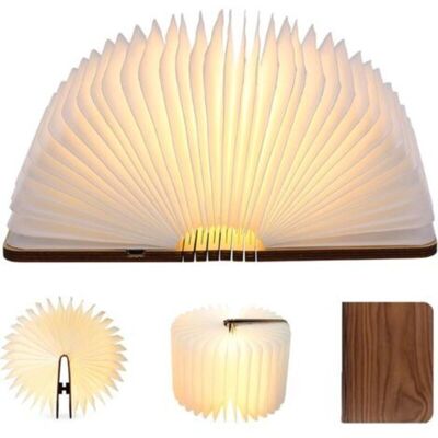 ENLENK Lampe De Livre Led Pliante En Bois, Lampe De Bureau Led En Noyer Noir, Veilleuse Lampe De Livre Rechargeable Usb Lumière Ambiante (9122.5 Cm) - Publicité ENLENK Lampe De Livre Led Pliante En Bois, Lampe De Bureau Led En Noyer Noir, Veilleuse Lampe De Livre Rechargeable Usb Lumière Ambiante (9122.5 Cm) - Publicité