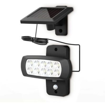 URSUS Lampe Solaire Led Extérieur Ip44, Détecteur De Mouvements Pir, Projecteur Mural Maison Terrasse Balcon Noir, Protégé Contre Des Éclaboussures, Lumière Blanche Froide 6500k - Publicité URSUS Lampe Solaire Led Extérieur Ip44, Détecteur De Mouvements Pir, Projecteur Mural Maison Terrasse Balcon Noir, Protégé Contre Des Éclaboussures, Lumière Blanche Froide 6500k - Publicité