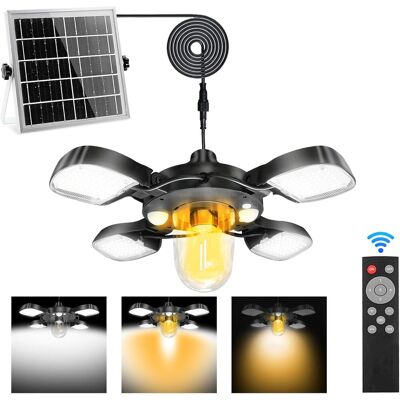 NONAME Lampe Solaire Extérieur Intérieur, Lampe Suspendue Solaire Avec Detecteur De Mouvement, Ip65 Suspension Solaire Avec Télécommande, 4400mah Batterie Avec Câble 5m, Pour Jardin Terrasse Balcon - Publicité NONAME Lampe Solaire Extérieur Intérieur, Lampe Suspendue Solaire Avec Detecteur De Mouvement, Ip65 Suspension Solaire Avec Télécommande, 4400mah Batterie Avec Câble 5m, Pour Jardin Terrasse Balcon - Publicité