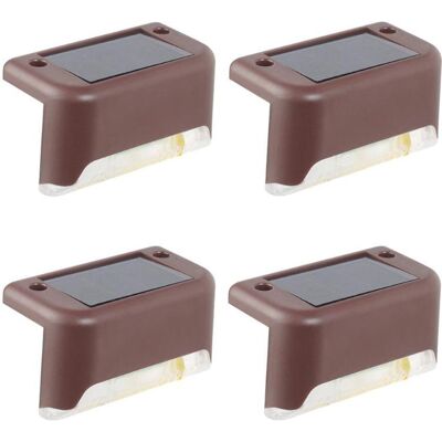 Lot De 4 Lampes Solaires Décoratives Pour Terrasse, Étanches Et À Led.-aquaforge - Publicité Lot De 4 Lampes Solaires Décoratives Pour Terrasse, Étanches Et À Led.-aquaforge - Publicité