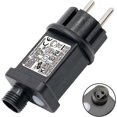 BRAST Clignoteur Pour Guirlande Lumineuse 31v 6w Prise Clignotante, 9 Modes Avec Fonction Minuterie, Étanche Ip44 Transformateur Led Pour Eclairage De Jardin, Rideau Lumineux - Publicité BRAST Clignoteur Pour Guirlande Lumineuse 31v 6w Prise Clignotante, 9 Modes Avec Fonction Minuterie, Étanche Ip44 Transformateur Led Pour Eclairage De Jardin, Rideau Lumineux - Publicité