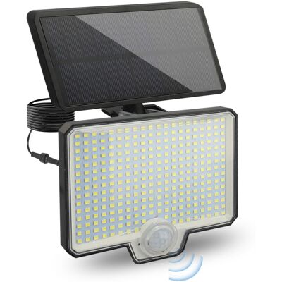MOXIE Sjlerst Lampes Solaires Exterieures Jardin 294 Led Avec Détecteur De Mouvement, Lampe Solaire Exterieur Avec Batterie Étanche Ip65 De 1800 Mah, Quatre Modes D'Éclairage, Spot Solaire Exterieur - Publicité MOXIE Sjlerst Lampes Solaires Exterieures Jardin 294 Led Avec Détecteur De Mouvement, Lampe Solaire Exterieur Avec Batterie Étanche Ip65 De 1800 Mah, Quatre Modes D'Éclairage, Spot Solaire Exterieur - Publicité