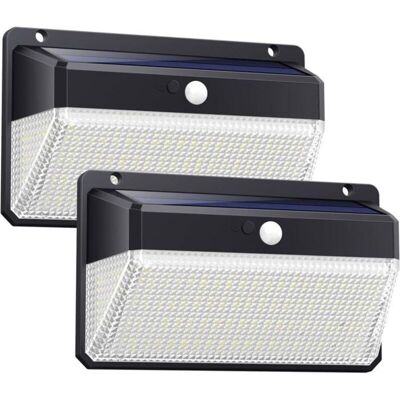 SANS MARQUE Lampe Solaire D'Extérieur À 158 Led Avec Détecteur De Mouvement Et Projecteur Sans Fil 【étanche, Antibuée, Antineige, Résistant À L - Publicité SANS MARQUE Lampe Solaire D'Extérieur À 158 Led Avec Détecteur De Mouvement Et Projecteur Sans Fil 【étanche, Antibuée, Antineige, Résistant À L - Publicité