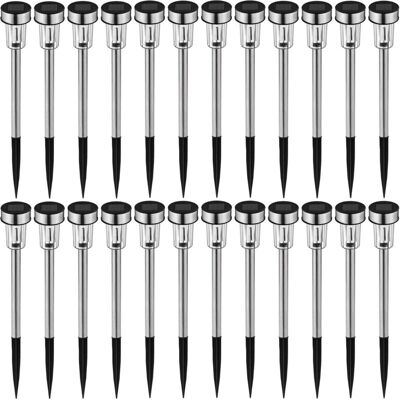 MOXIE Lampe Solaire Led Colorées Lumière Rechargeable Jardin Éclairage Extérieur - Diverses Quantités (24 Pièces Blanches) - Publicité MOXIE Lampe Solaire Led Colorées Lumière Rechargeable Jardin Éclairage Extérieur - Diverses Quantités (24 Pièces Blanches) - Publicité