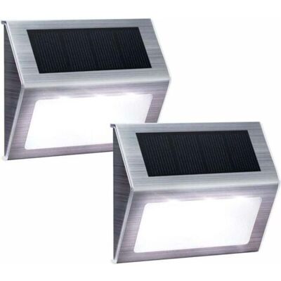 ABYSSE Lumières À Énergie Solaire Pour Marches D'Escaliers, Clôtures, Chemin, Lampe À Led, Extérieur Étanche, Lumière Blanche, Paquet De 6 - Publicité ABYSSE Lumières À Énergie Solaire Pour Marches D'Escaliers, Clôtures, Chemin, Lampe À Led, Extérieur Étanche, Lumière Blanche, Paquet De 6 - Publicité