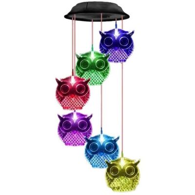 Cellfast Carillon Éolien - Guirlande Lumineuse Led - Hibou Solaire - Étanche - 7 Couleurs Changeantes - Publicité Cellfast Carillon Éolien - Guirlande Lumineuse Led - Hibou Solaire - Étanche - 7 Couleurs Changeantes - Publicité