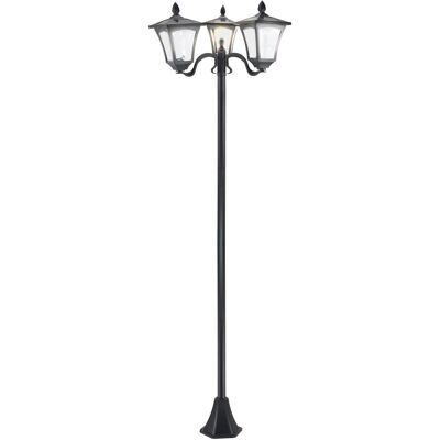 OEM Lanterne Solaire De Jardin À 3 Lampes, Balise Lumineuse Led 120 Lumens, Ip44, Acier Inoxydable 201, Noir, 51,5 X 47 X 182,5 Cm - Publicité OEM Lanterne Solaire De Jardin À 3 Lampes, Balise Lumineuse Led 120 Lumens, Ip44, Acier Inoxydable 201, Noir, 51,5 X 47 X 182,5 Cm - Publicité