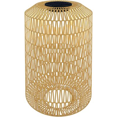 TORMATOR Lampadaire Solaire Extérieur En Résine Tressée, Lampadaire Sans Fil Rechargeable Avec Capteur De Lumière, Ø30x55cm Jaune - Publicité TORMATOR Lampadaire Solaire Extérieur En Résine Tressée, Lampadaire Sans Fil Rechargeable Avec Capteur De Lumière, Ø30x55cm Jaune - Publicité