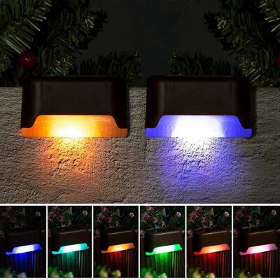 LEDE Lot De 16 Lampes Solaires D'Extérieur Pour Terrasse, Étanches, À Led. Publicité LEDE Lot De 16 Lampes Solaires D'Extérieur Pour Terrasse, Étanches, À Led. Publicité