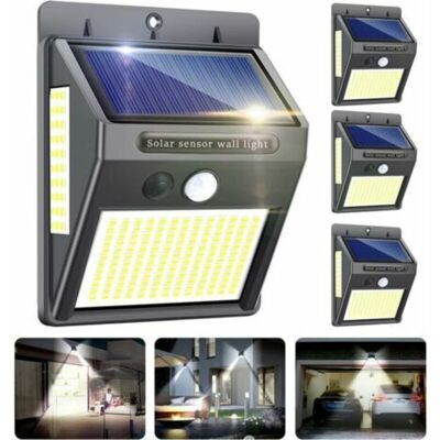 URSUS Lampe Solaire Extérieure Innosinpo 4 Pcs 216 Led 1000 Lumens Lumière Solaire Extérieure Avec Détecteur De Mouvement Grand Angle 300º Éclairage Solaire Extérieur Étanche Ip65 Murale Pour Jardin - Publicité URSUS Lampe Solaire Extérieure Innosinpo 4 Pcs 216 Led 1000 Lumens Lumière Solaire Extérieure Avec Détecteur De Mouvement Grand Angle 300º Éclairage Solaire Extérieur Étanche Ip65 Murale Pour Jardin - Publicité