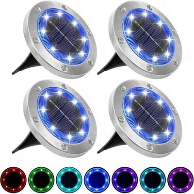 OEM Lampes Solaires Au Sol,lumières Solaires Jardin Extérieures, Lampe D'Éclairage Paysage Enterré 8led,lumières Disque Solaire Imperméables Ip65 Pour Le Chemin Pelouse-paquet 4(multicolore) Cisea - Publicité OEM Lampes Solaires Au Sol,lumières Solaires Jardin Extérieures, Lampe D'Éclairage Paysage Enterré 8led,lumières Disque Solaire Imperméables Ip65 Pour Le Chemin Pelouse-paquet 4(multicolore) Cisea - Publicité