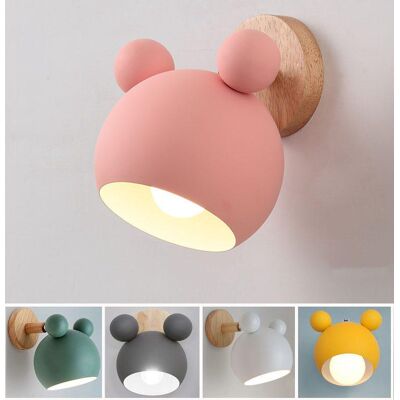 Generic Personnalité Créative Mickey Applique Murale Bûche (rose, Sans Source De Lumière) - Publicité Generic Personnalité Créative Mickey Applique Murale Bûche (rose, Sans Source De Lumière) - Publicité