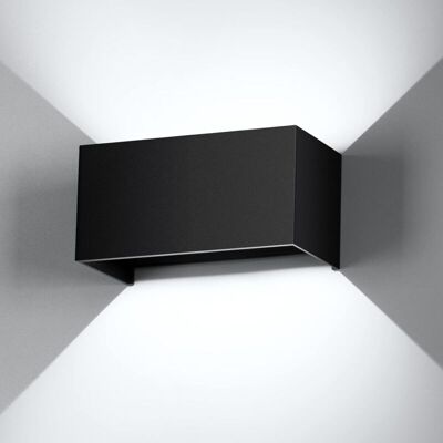 PELTOR Applique Murale D'Intérieur Extérieur 24w - Blanc Froid 6000k, Ip65 Étanche - Angle De Faisceau Haut Bas Réglable, Design Moderne, Noir - Publicité PELTOR Applique Murale D'Intérieur Extérieur 24w - Blanc Froid 6000k, Ip65 Étanche - Angle De Faisceau Haut Bas Réglable, Design Moderne, Noir - Publicité
