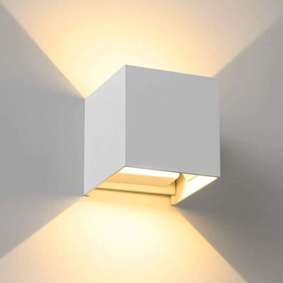 PELTOR Applique Murale Pour Chambre, Led 12 W, Luminaire Moderne En Aluminium Pour Intérieur Et Extérieur, Angle De Faisceau Réglable, Lumière Blanc Chaud, Étanche – Blanc-rapanda - Publicité PELTOR Applique Murale Pour Chambre, Led 12 W, Luminaire Moderne En Aluminium Pour Intérieur Et Extérieur, Angle De Faisceau Réglable, Lumière Blanc Chaud, Étanche – Blanc-rapanda - Publicité